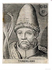 Тимур-Тамерлан, гравюра Штиммера, XVI век