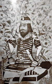Тимур, портрет неизвестного автора, XV век, иранская миниатюра
