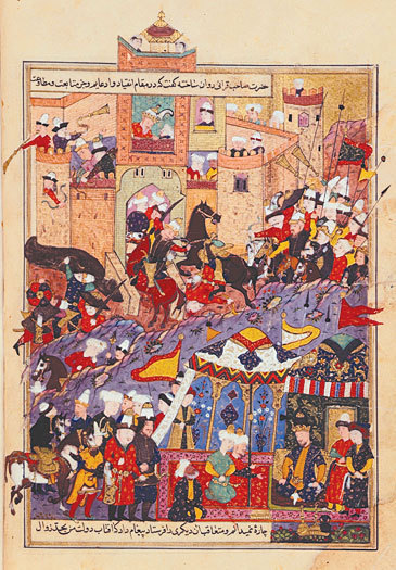 Тимур при осаде крепости Балх в 1370